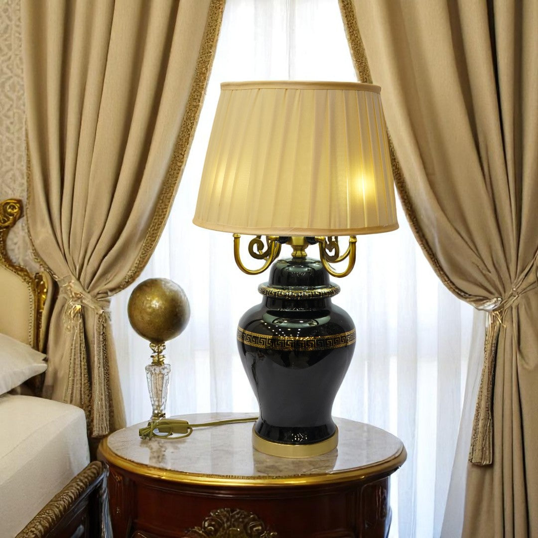 Seraphina Classic Versace Crystal & Brass Lamp